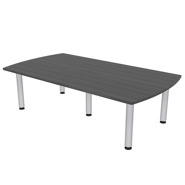 45.25 in W, 84 in L, 29 in H, Engineered Wood Top, Grey